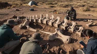 Del tamaño de un autobús: Hallan en Argentina una nueva y extraña especie de dinosaurio de cuello largo