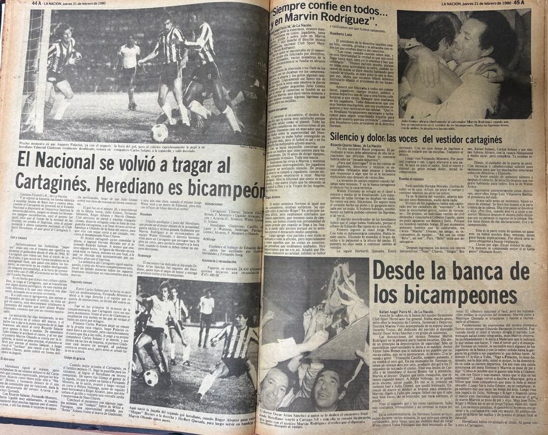 Herediano, última vez bicampeón, 78-79