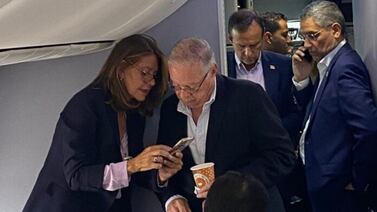 Esto dijo el expresidente Miguel Ángel Rodríguez luego de ser bajado de avión para no ingresar a Venezuela