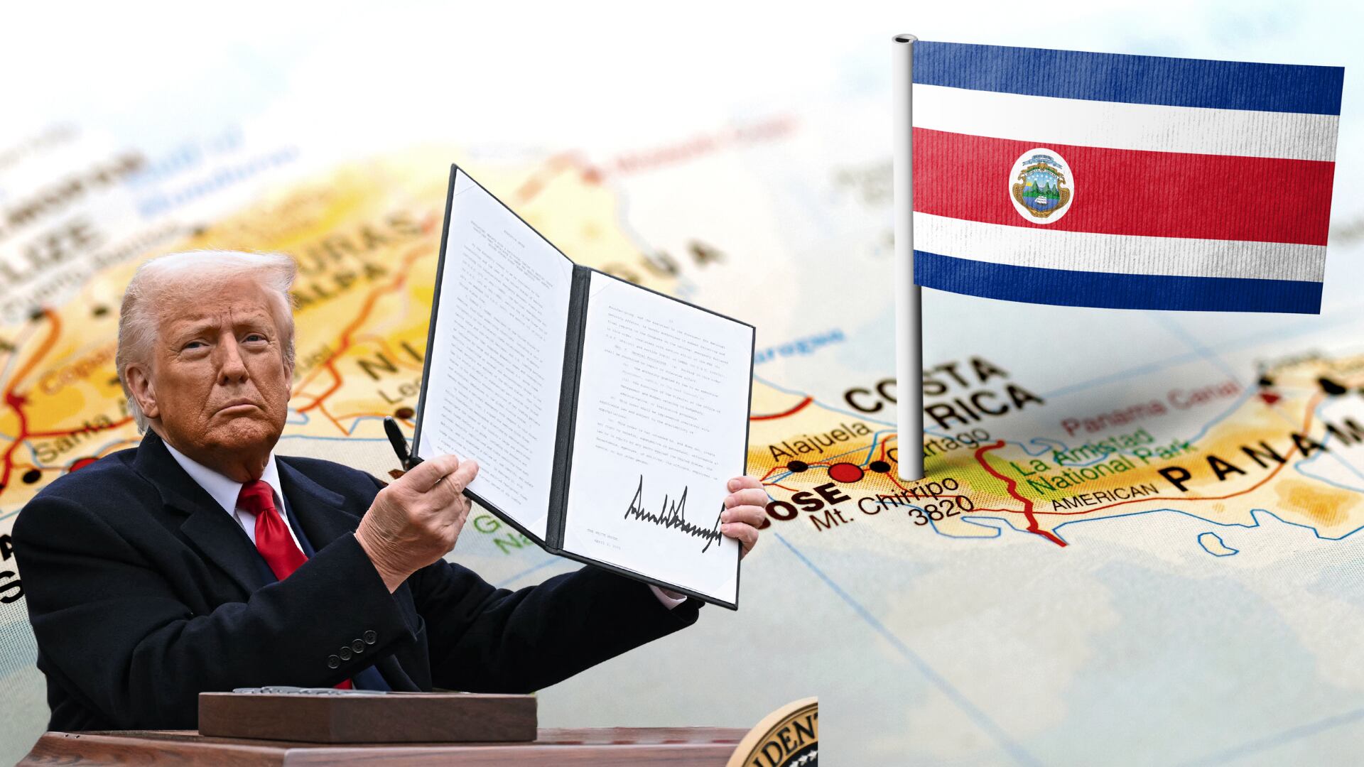 La piña, el banano y el café oro lideran las exportaciones agrícolas de Costa Rica hacia Estados Unidos, país que recibió el 47% de los productos costarricenses en 2024. Estos rubros ahora enfrentan un nuevo arancel mínimo del 10% anunciado por el presidente estadounidense, Donald Trump.