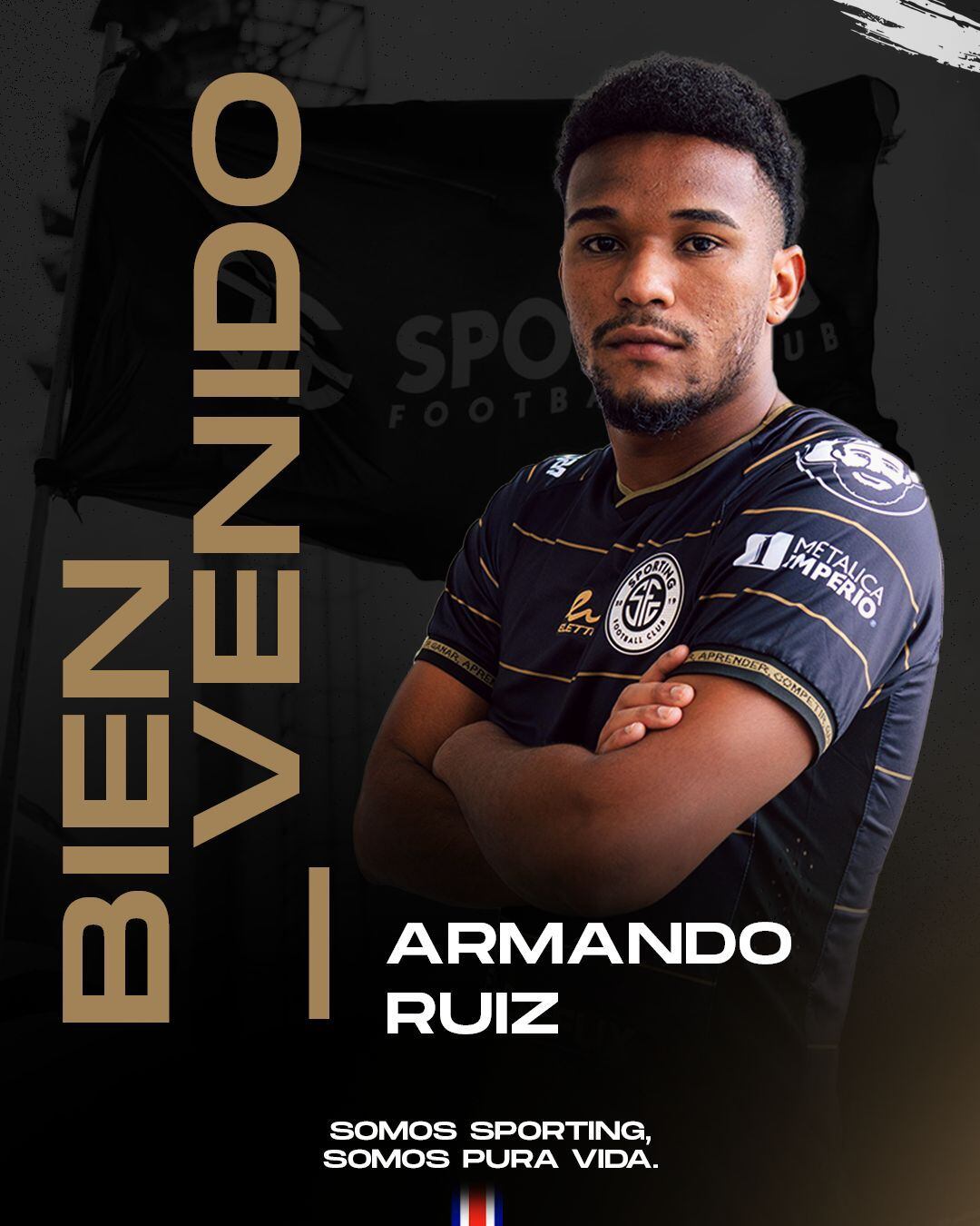 El defensor Armando Ruiz es el nuevo jugador del Sporting. Prensa SFC.