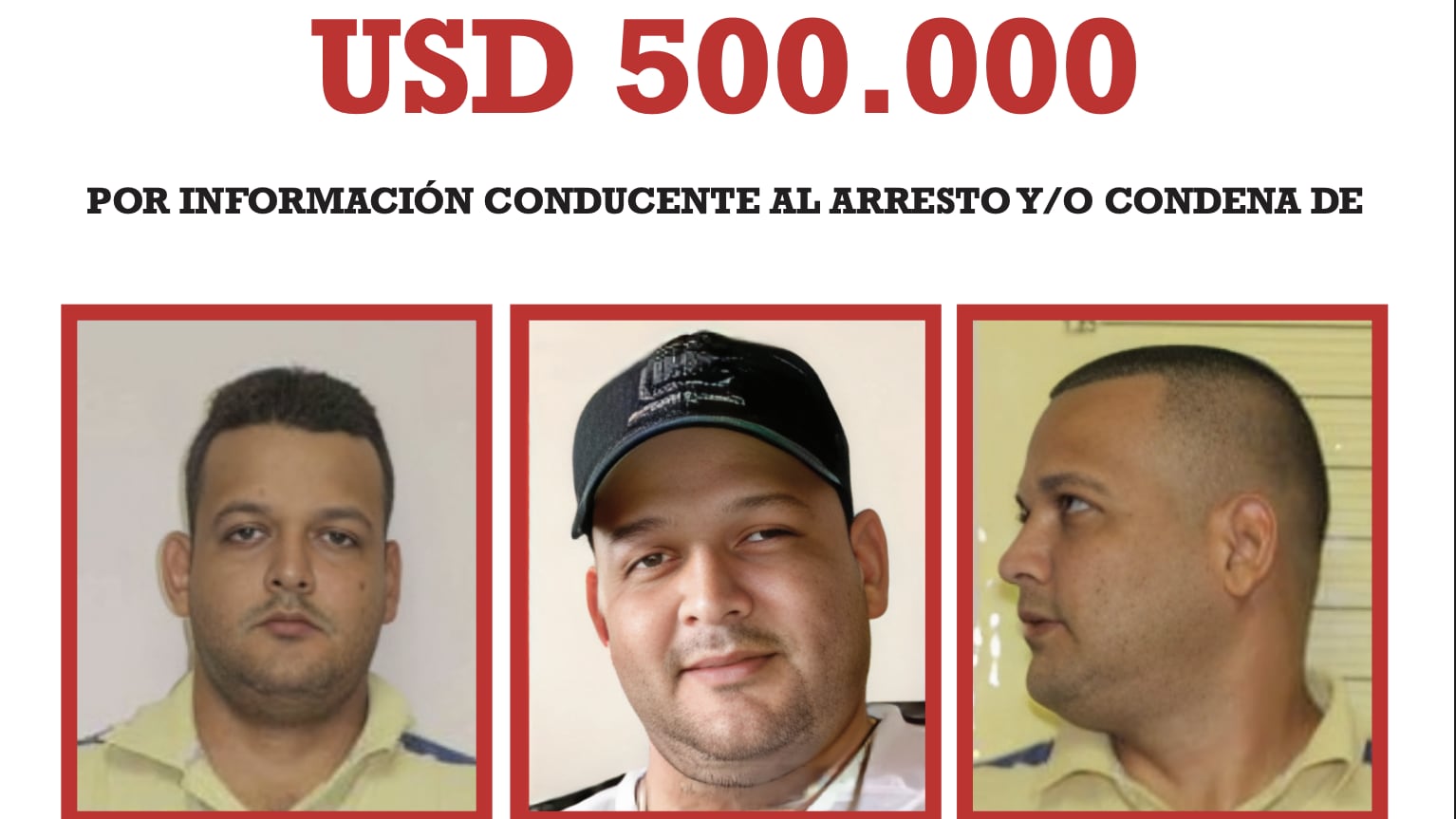 Esta es la imagen que el Departamento de Estado divulgó este miércoles al divulgar el pedido de recompensa. Fotografía: