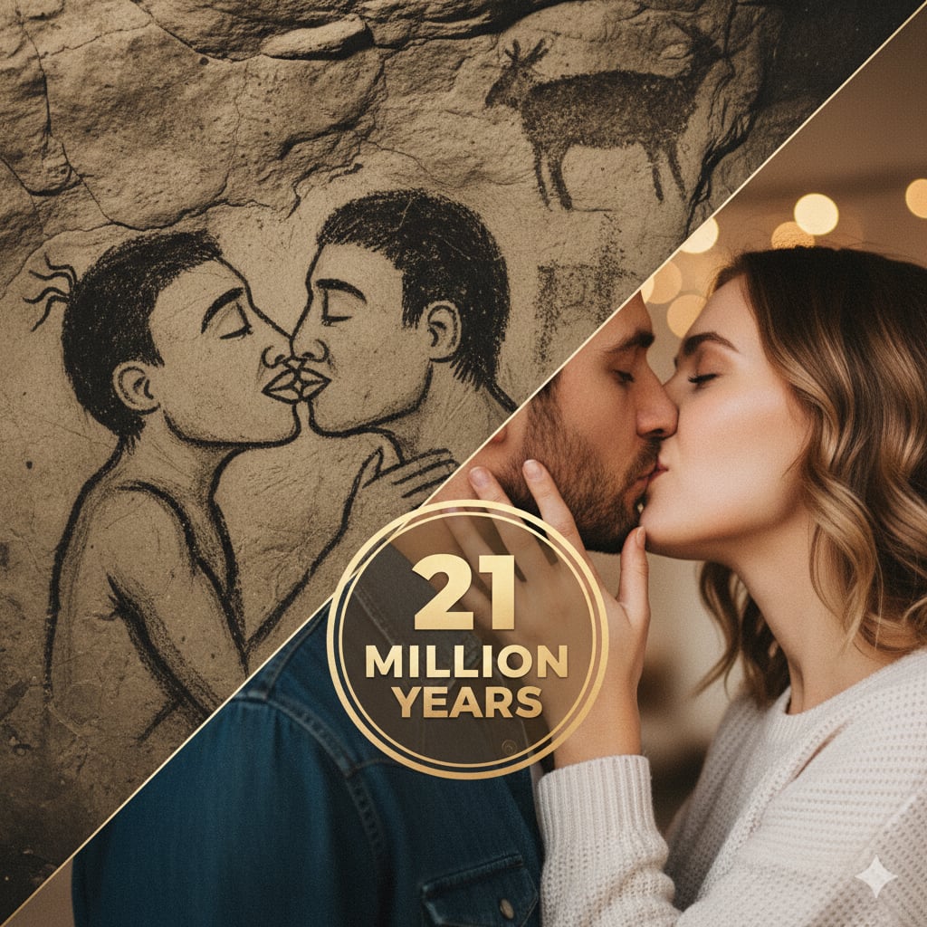 El primer beso habría ocurrido hace 21 millones de años, según nueva investigación