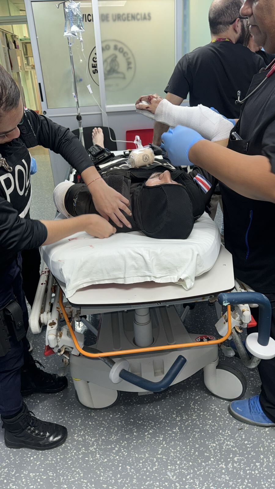 Detienen a trailero de 19 años por atropellar a policía. Foto MSP.