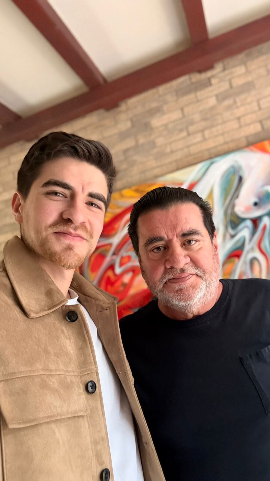 Federico Lizano y su papá, don Jorge