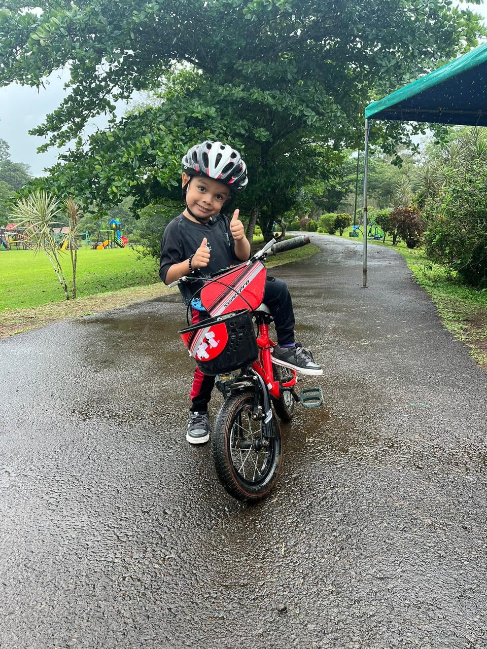 Matías Leal, amante de las bicicletas.