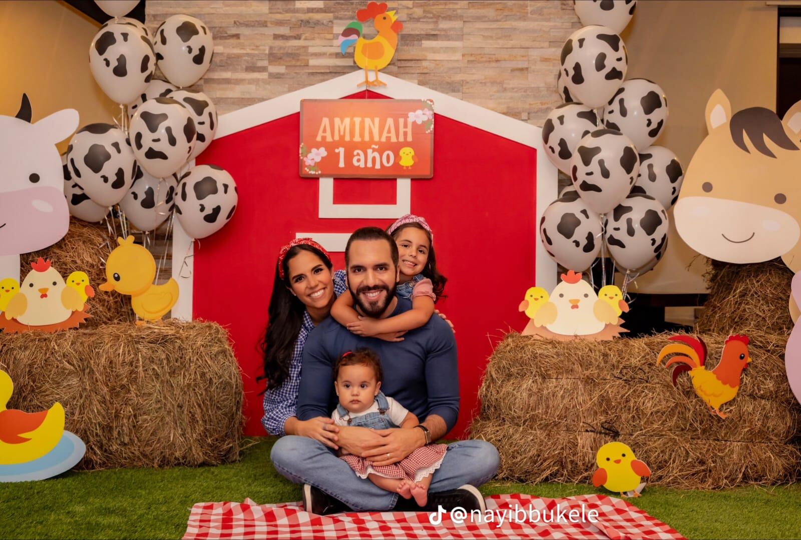 Nayib Bukele celebró el 8 de noviembre el primer cumpleaños de su hija Aminah