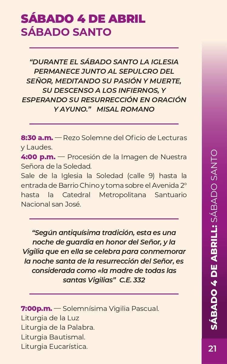 Actividades para Semana Santa