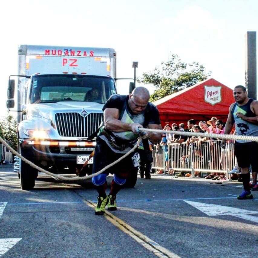 Manuel Campos, levantamiento de pesa de potencia