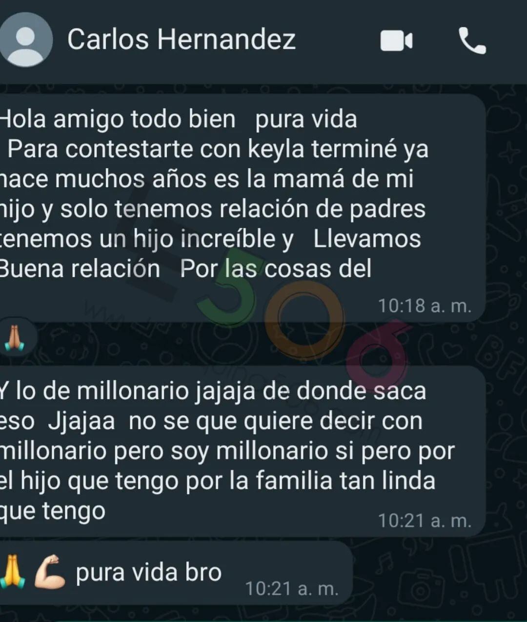 Keyla Sánchez y Carlos Hernández