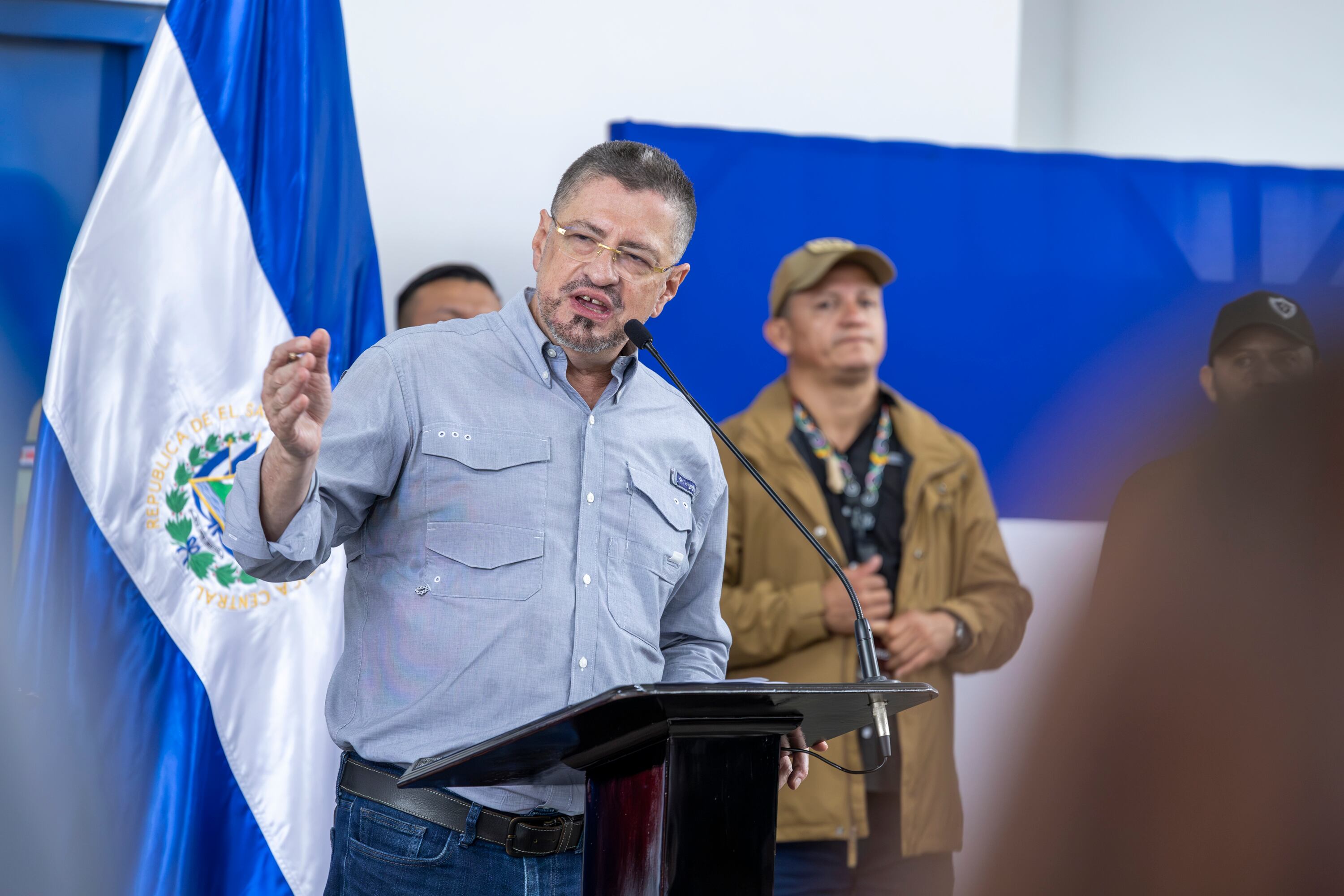 12/11/2024, Alajuela, Cárcel La Reforma, visita de el presidente Rodrigo Chaves junto con el presidente de El Salvador Nayib Bukele.