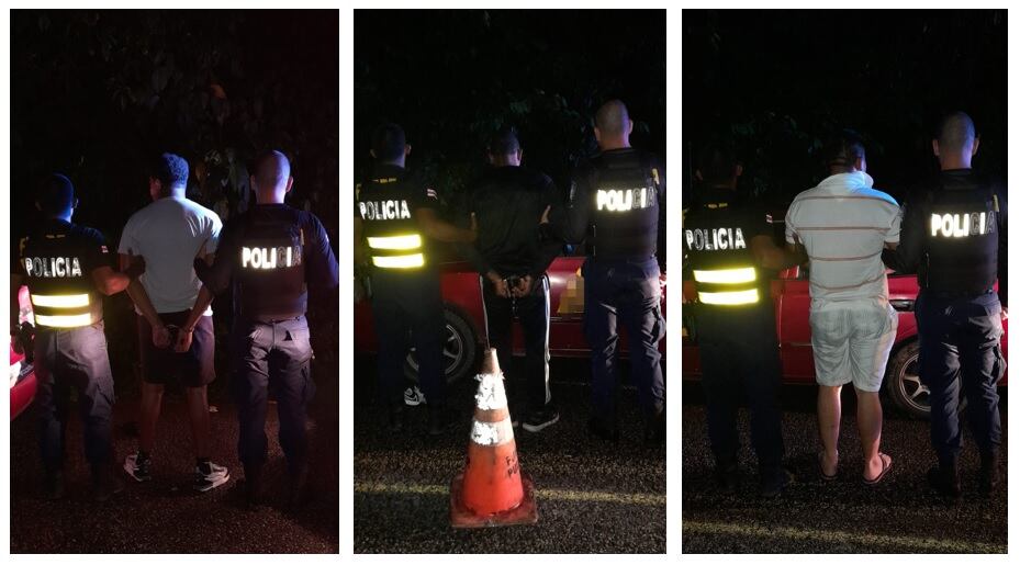 Los sospechosos fueron detenidos en Corredores. Foto MSP.