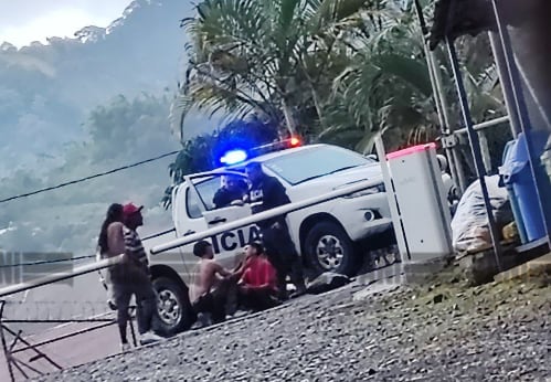 Agresión a balazos contra un hombre, a 300 metros al sur de la iglesia de Río Macho en Orosí. Foto: ANI