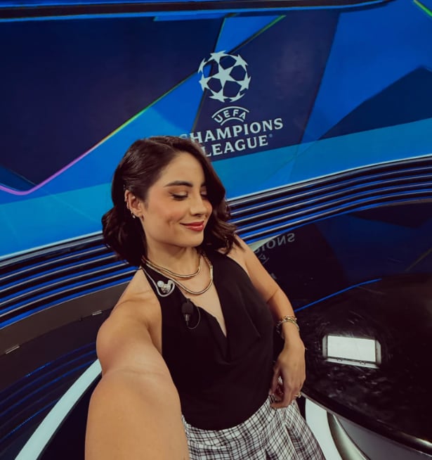 Andy Guillaumín, periodista mexicana, en la cobertura del Mundial 2026 para la cadena FOX desde Costa Rica.