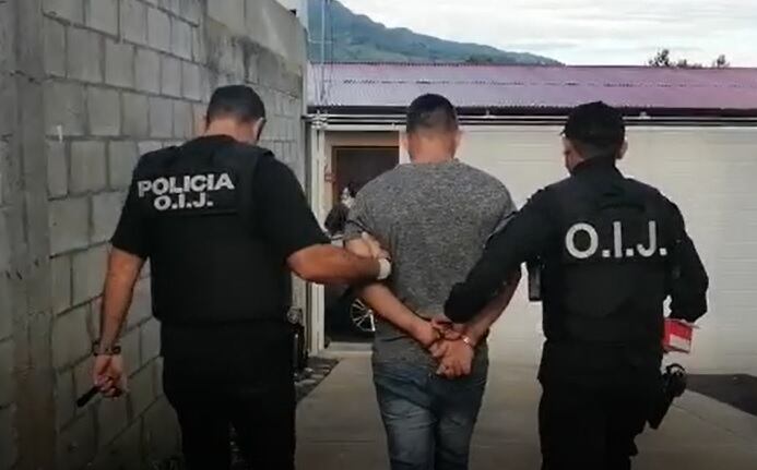 Los primos fueron detenidos por medio de cinco allanamientos. Foto OIJ.