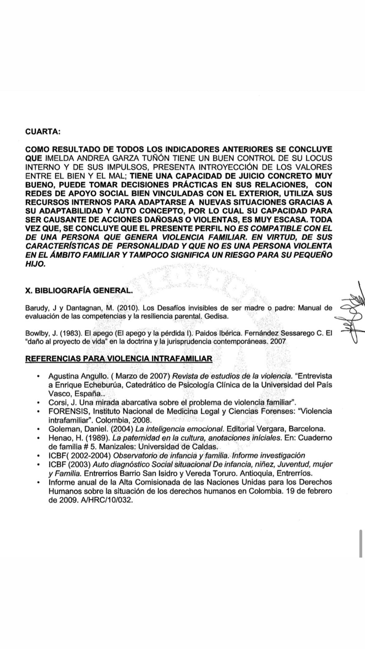 25 जानेवारीपासून लसीच्या नातवंडे जोस जोसी जोसी जोसी जोसी जोसी जोसीच्या ताब्यात घेण्यात आलेल्या चर्चेत इडरेडा गर्झाने मेरीबेल गार्डिया लावली, ज्यात त्यांना त्यांच्या सामाजिक नेटवर्कमध्ये विभागले गेलेले नवीन फॉरेन्सिक पुरावे होते.