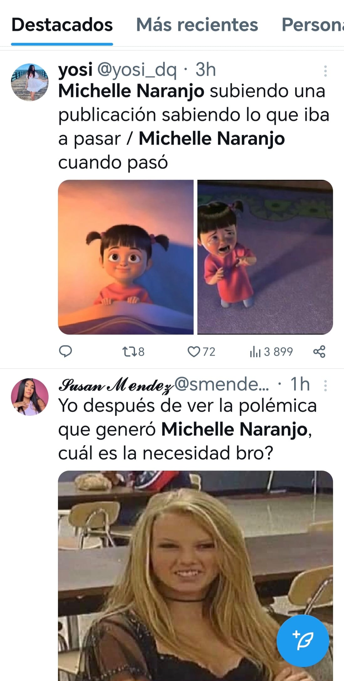 Michelle Naranjo y Laura Ortega