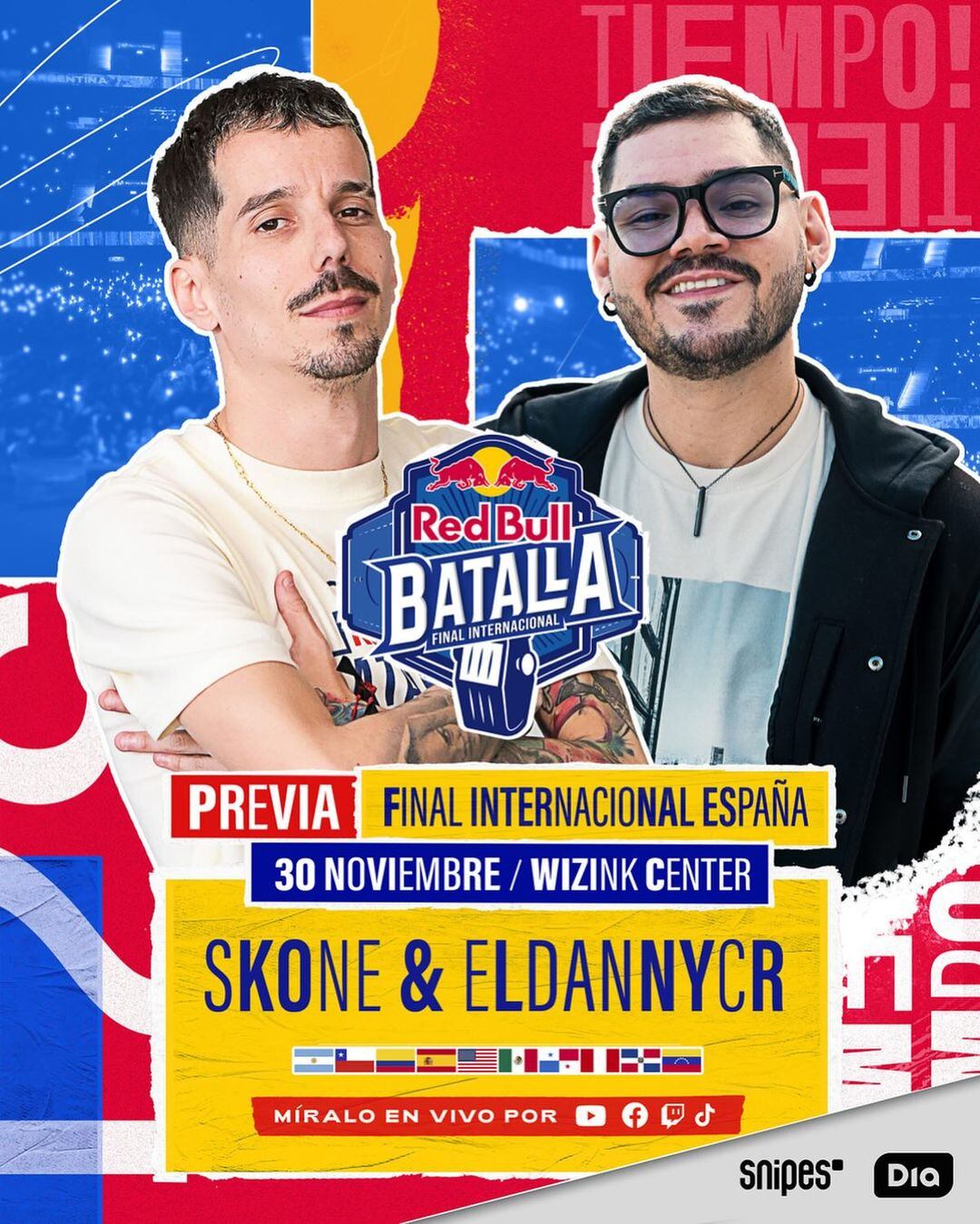 Danny Álvarez, conocido como Danny CR, es el animador de la final internacional de la batalla de freestyle de Red Bull en España.