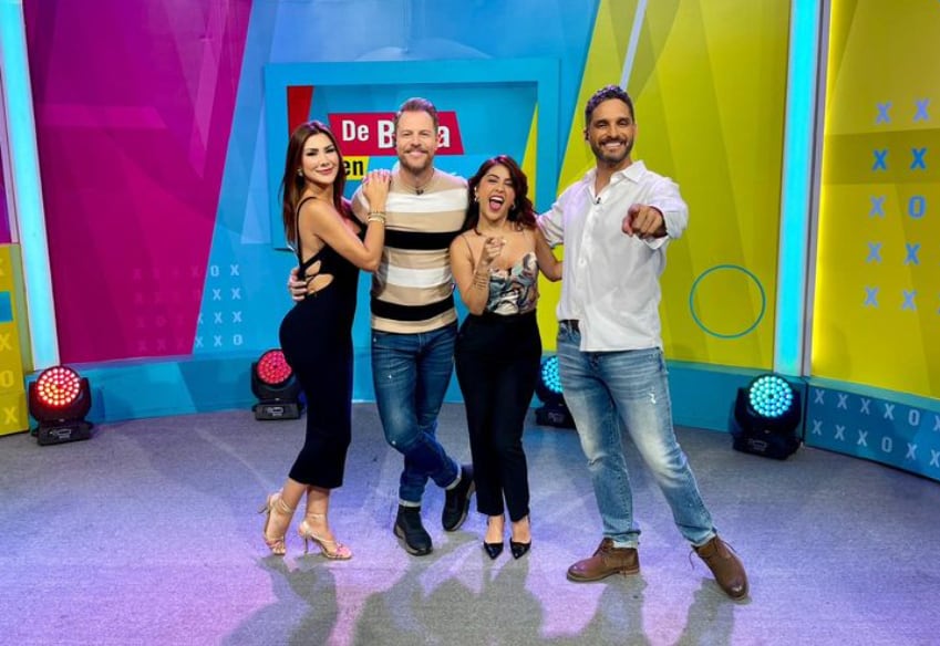 Presentadores del programa De boca en boca, de canal 7