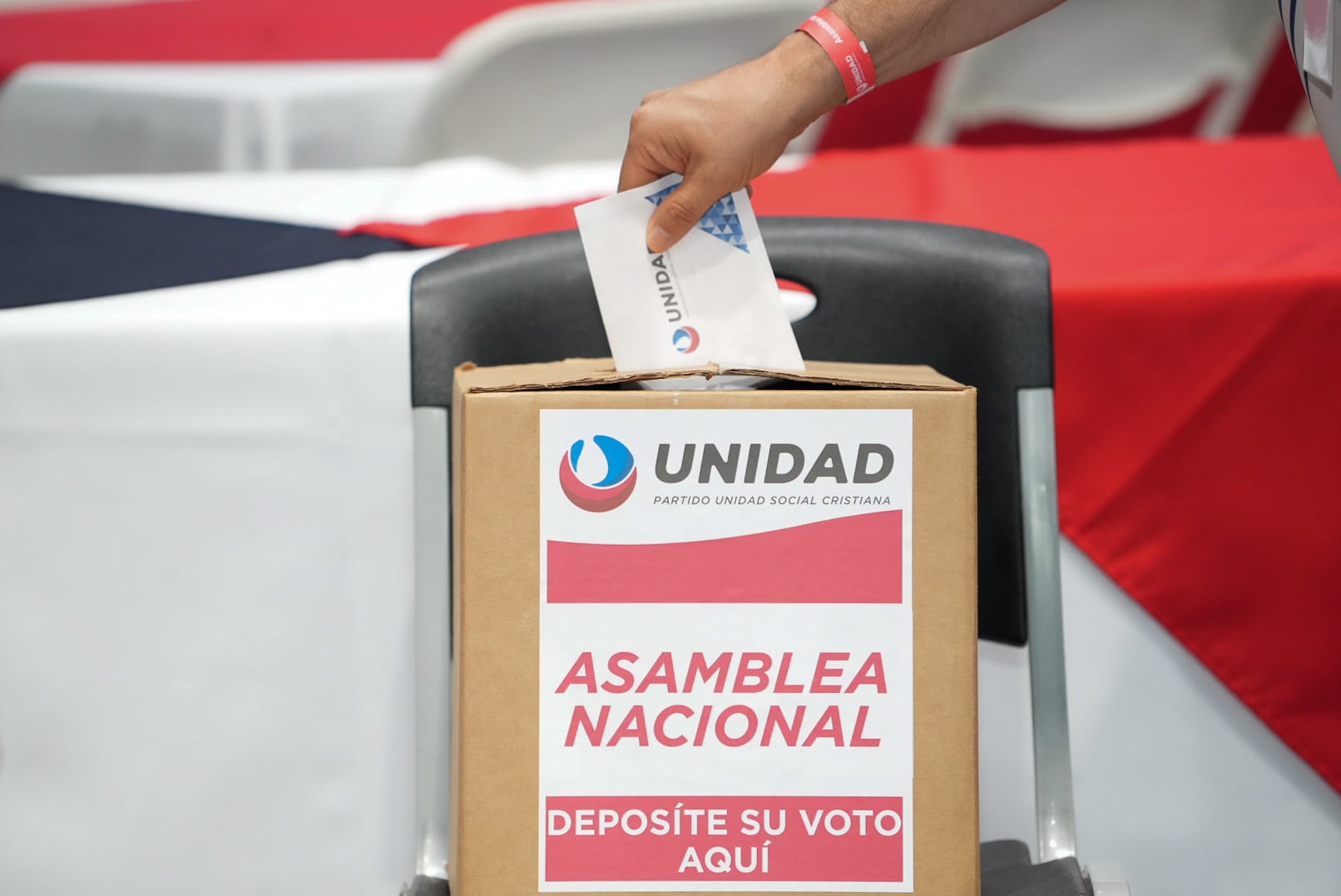 31/08/2025. Asamblea Nacional del PUSC. Colegio Monterrey, San Pedro. Fotografía: Lilly Arce.