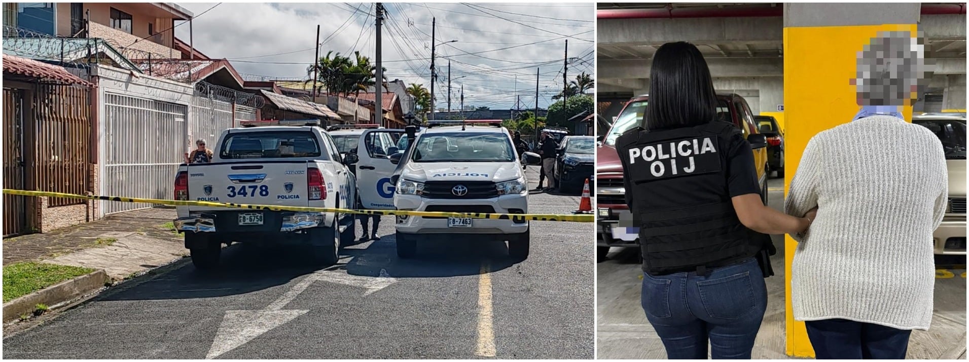 Detenidos allanamiento Tibás.