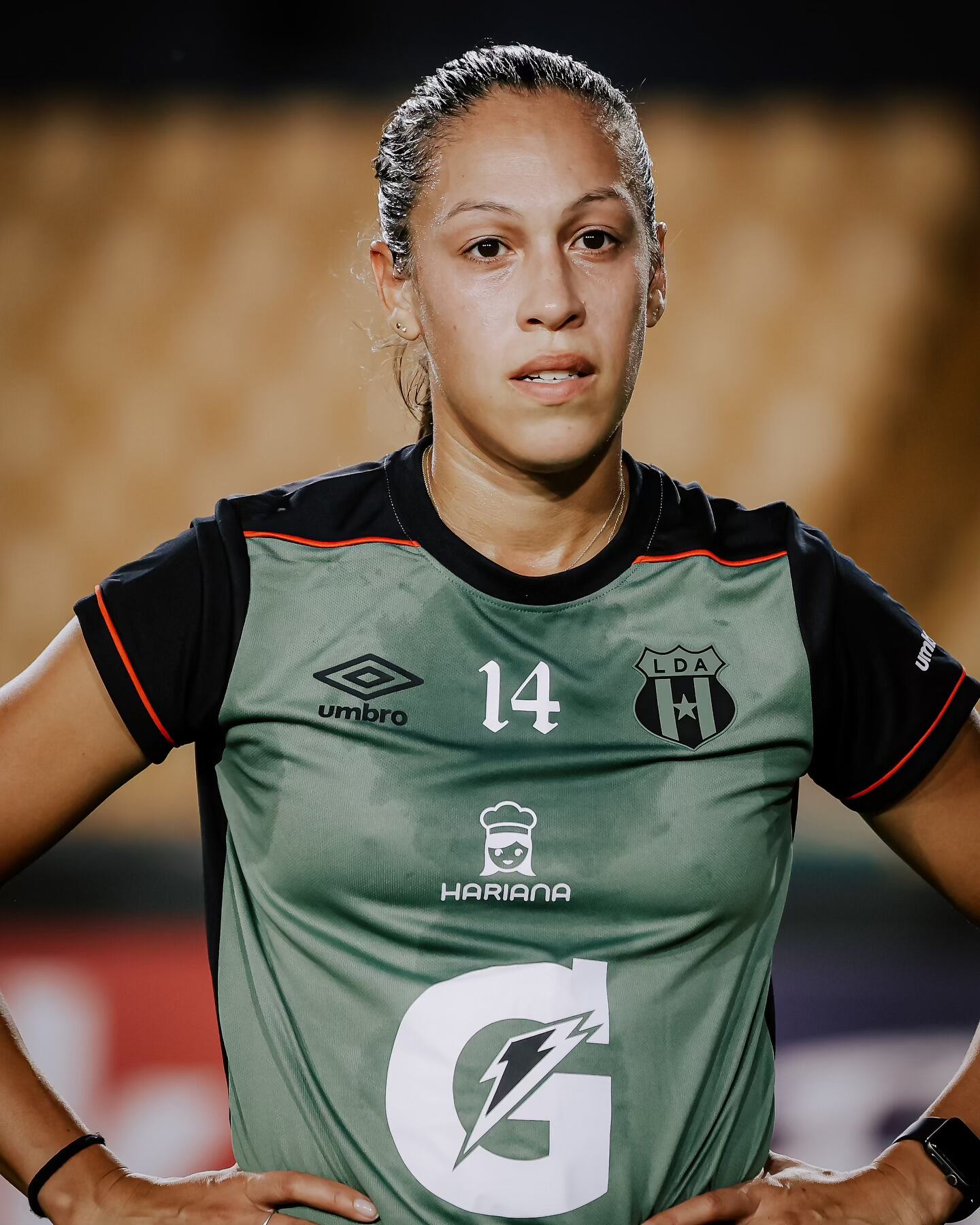 Gabriella Cuevas se siente a gusto en Liga Deportiva Alajuelense.