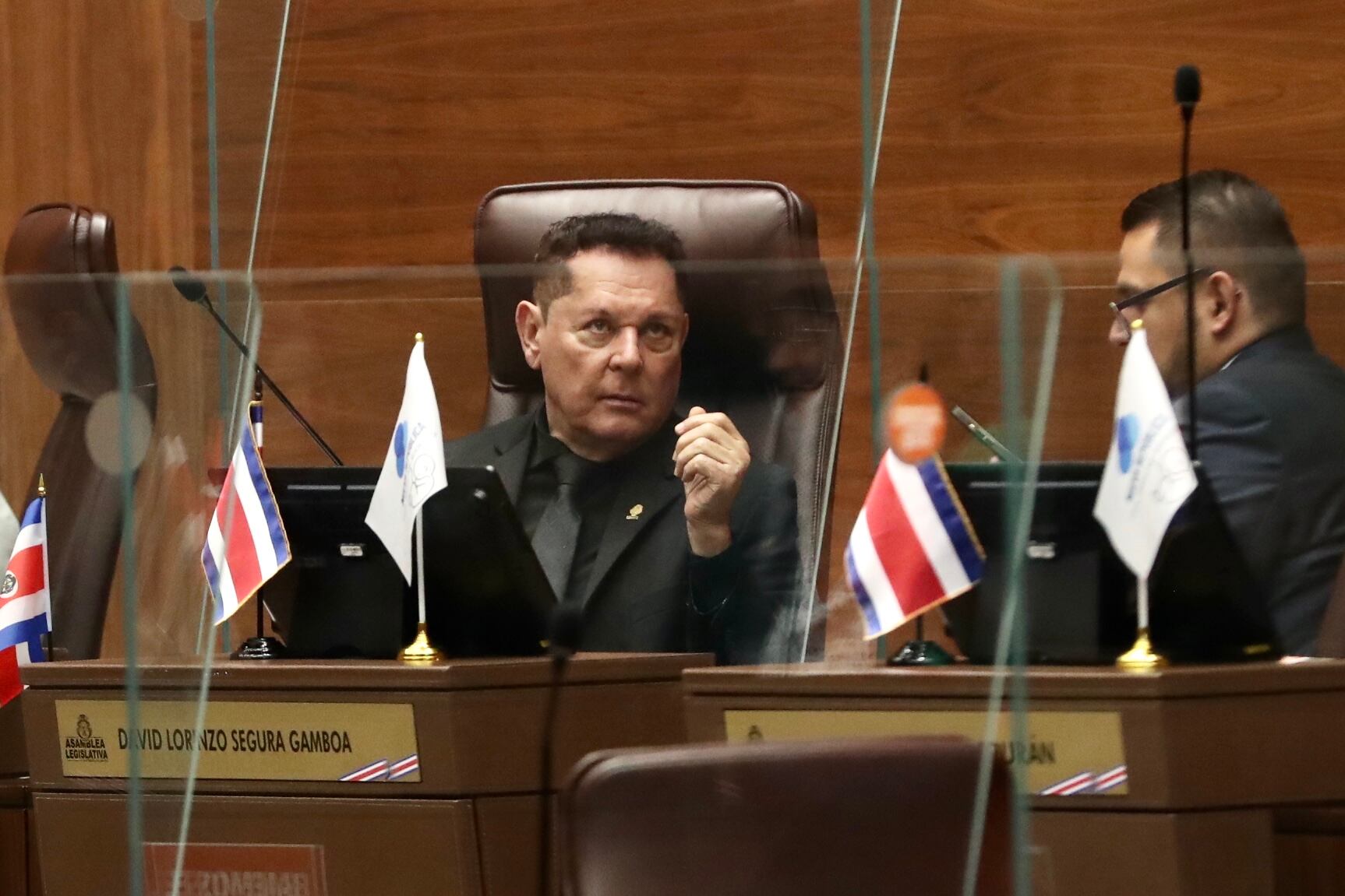26/09/2023, San José, Asamblea Legislativa, interpelación de la ministra de educación Ana Katharina Müller. En la fotografía Alexánder Barrantes.