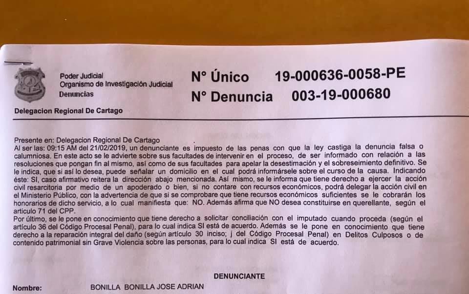 Usan imagen de exciclista José Adrián Bonilla para estar en Facebook