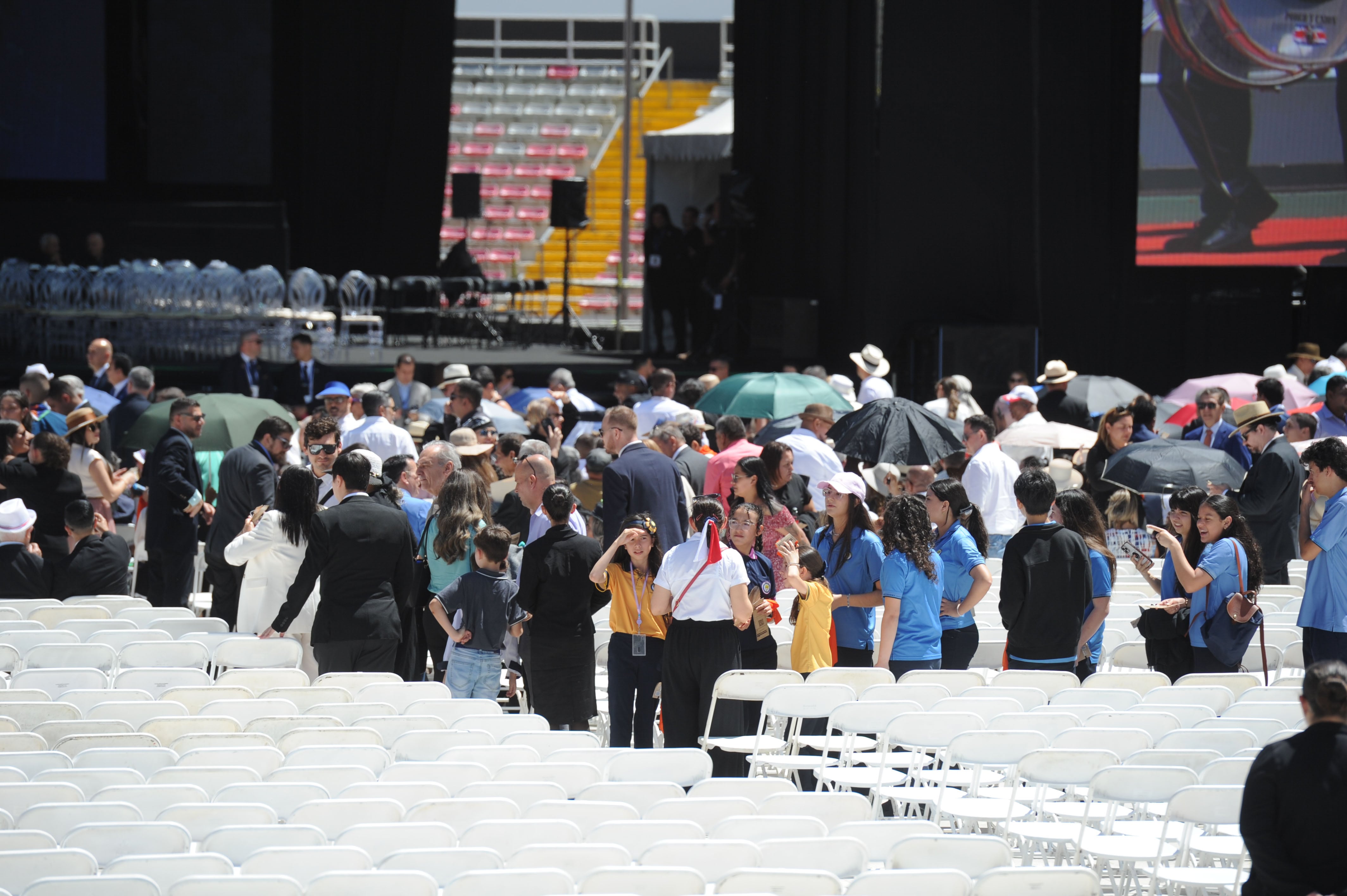 08/05/2026 San José, Sabana, Estadio Nacional traspaso de poderes en Costa Rica para el periodo 2026-2030, donde la Sra Laura Fernández Delgado asumirá la presidencia número 50 del país. La ceremonia, que marcará la transición de Rodrigo Chaves a la nueva administración, incluirá actos protocolarios y culturales. Fotografía: Marvin Caravaca.