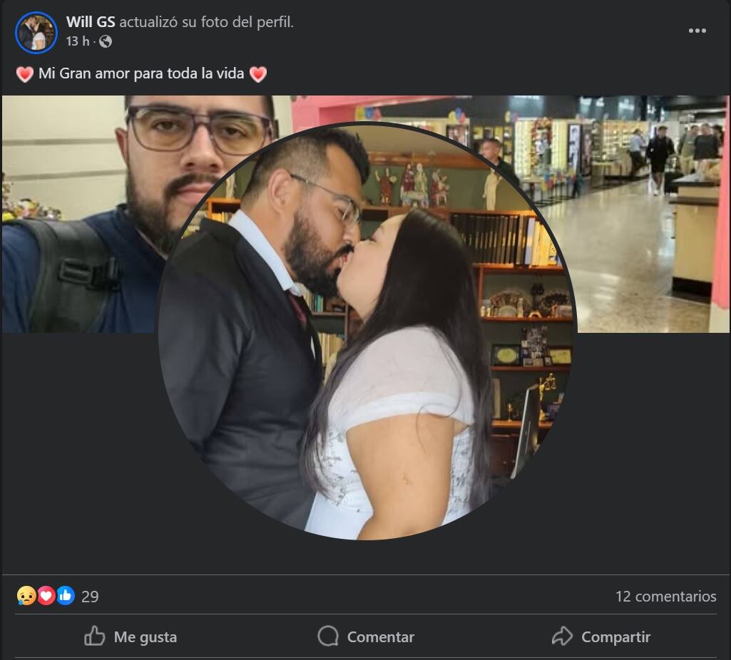 María Fernanda Navarro y William Segura se casaron el pasado 21 de diciembre. Foto tomada de Facebook.