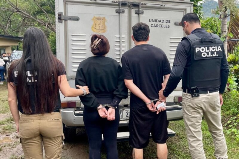 Otros jóvenes detenidos por agresión de hombre de 22 años y apellido Monge ocurrida en setiembre en San Ramón. Fotografía: