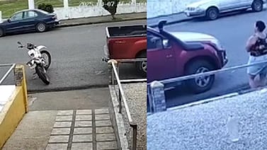 ¡De película! Así se robó un carro una mujer afuera de una panadería