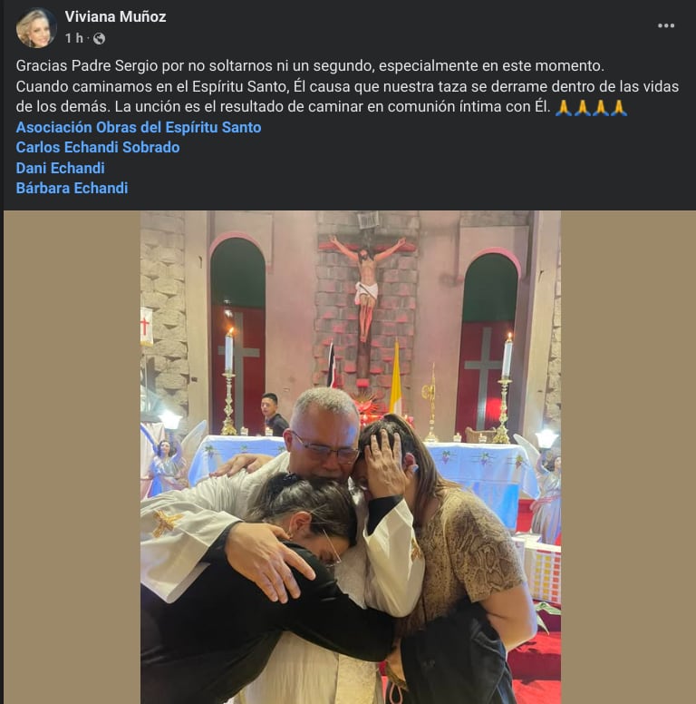 La chef Flora Sobrado de Echandi pasa por un momento bastante difícil en su vida y clamó a Dios en medio del dolor que enfrenta.