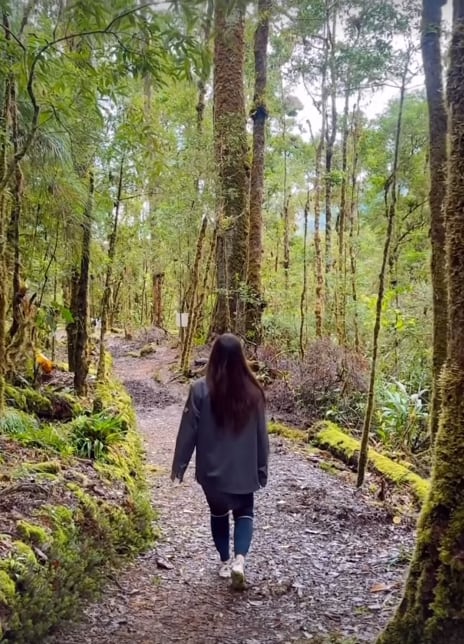 Karina Ramos disfrutó de la naturaleza de San Gerardo de Dota.