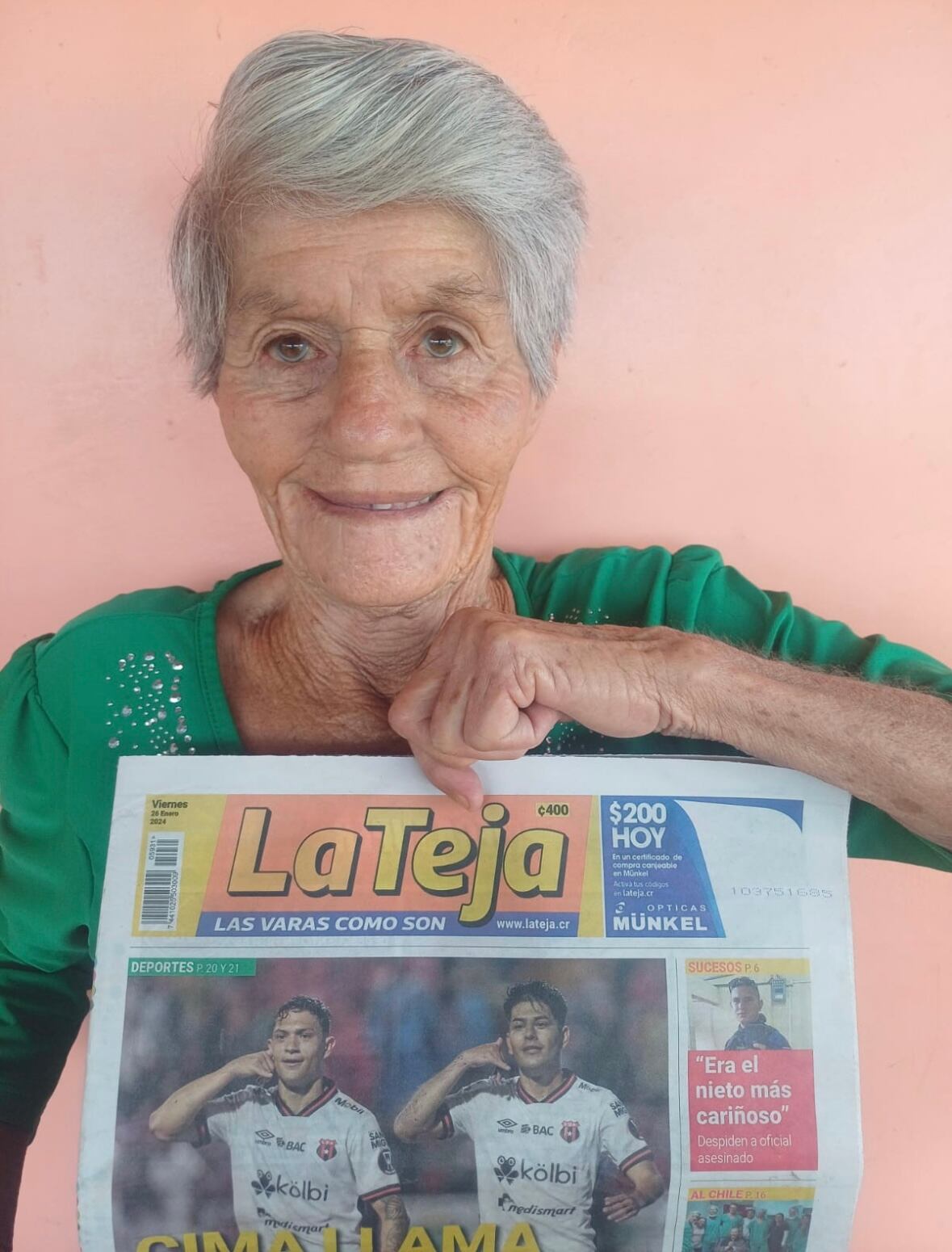 Ganadora de 200 dólares Münkel