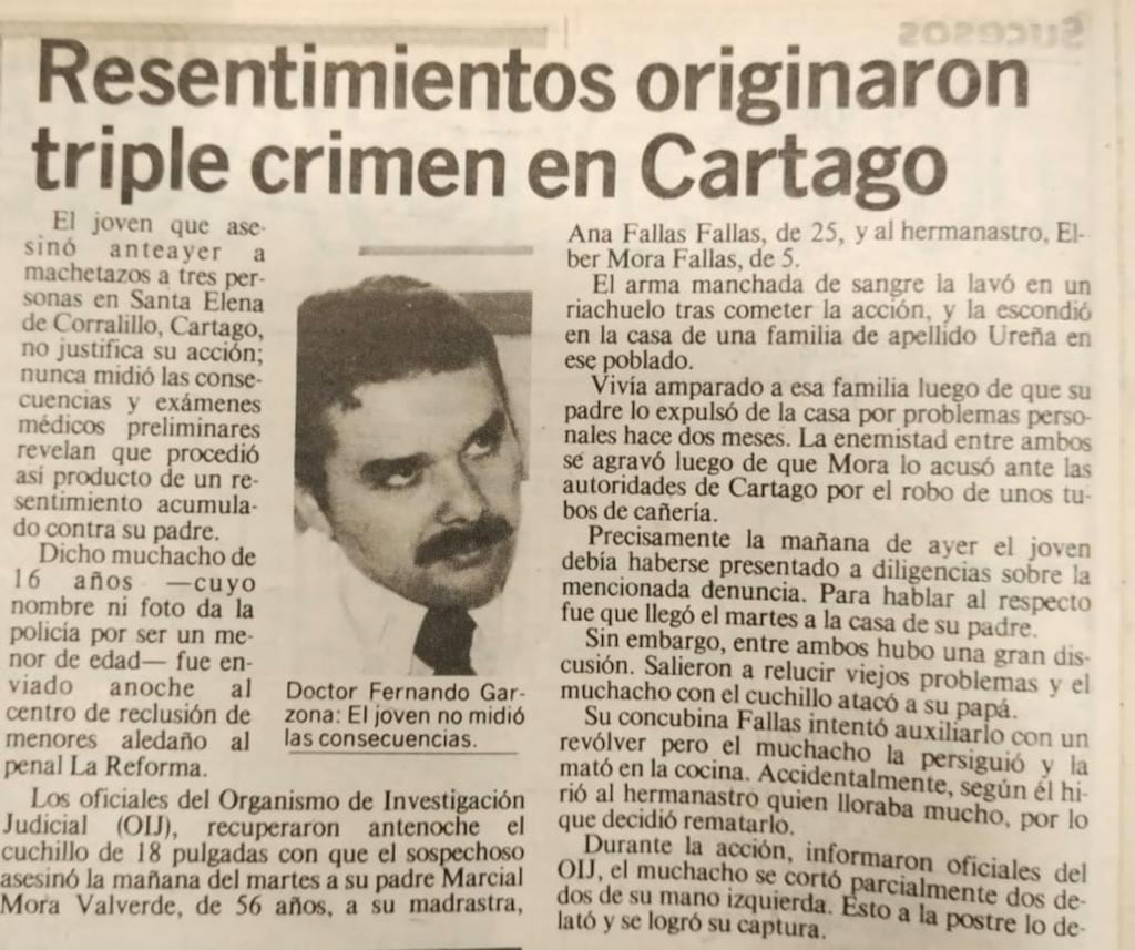 crimen de familia en cartago 1896