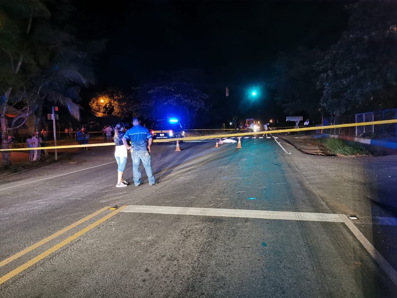 Mireya Rojas Vargas, de 76 años, murió atropellada en Las Juntas de Pacuar, de Pérez Zeledón. Foto Mario Cordero.