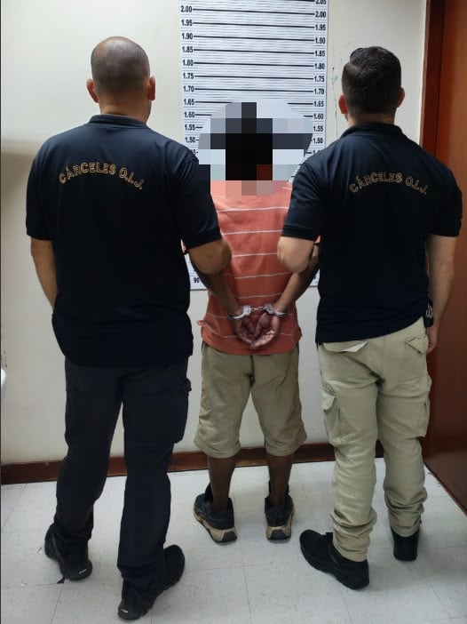 Rojas fue detenido por el OIJ en Pérez Zeledón. Foto OIJ.