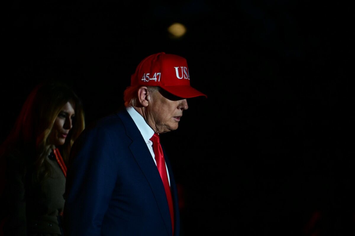 Donald Trump y su esposa en celebración de Halloween de la Casa Blanca.