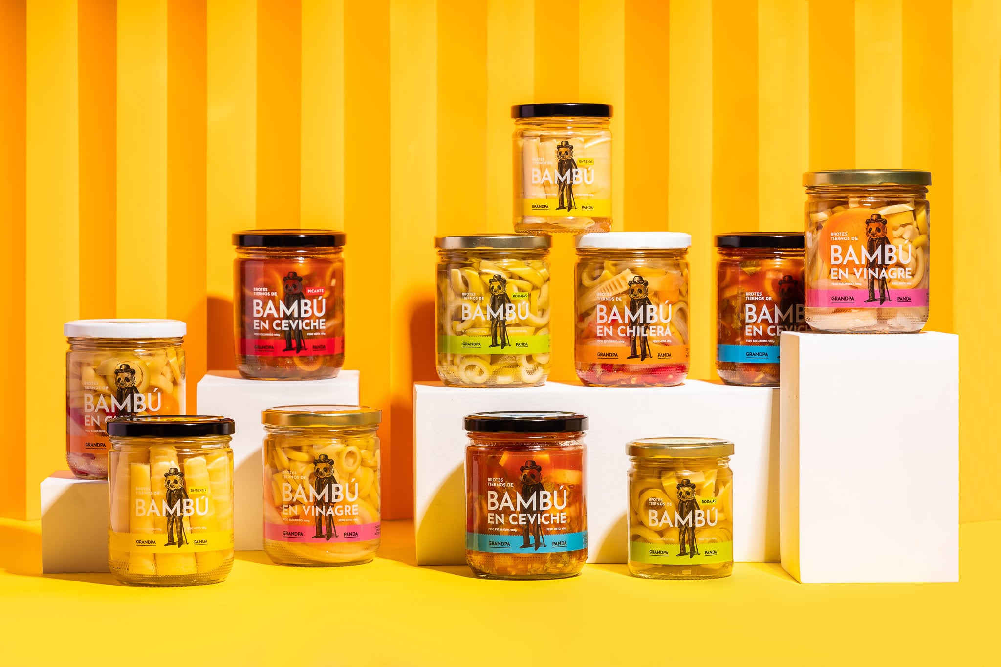 Granda Panda es una marca costarricense que fabrica ceviche y vinagreta de bambú.