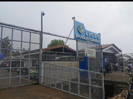 Liceo Braulio Carrillo, en Oreamuno de Cartago. Foto suministrada por Keyna Calderón.