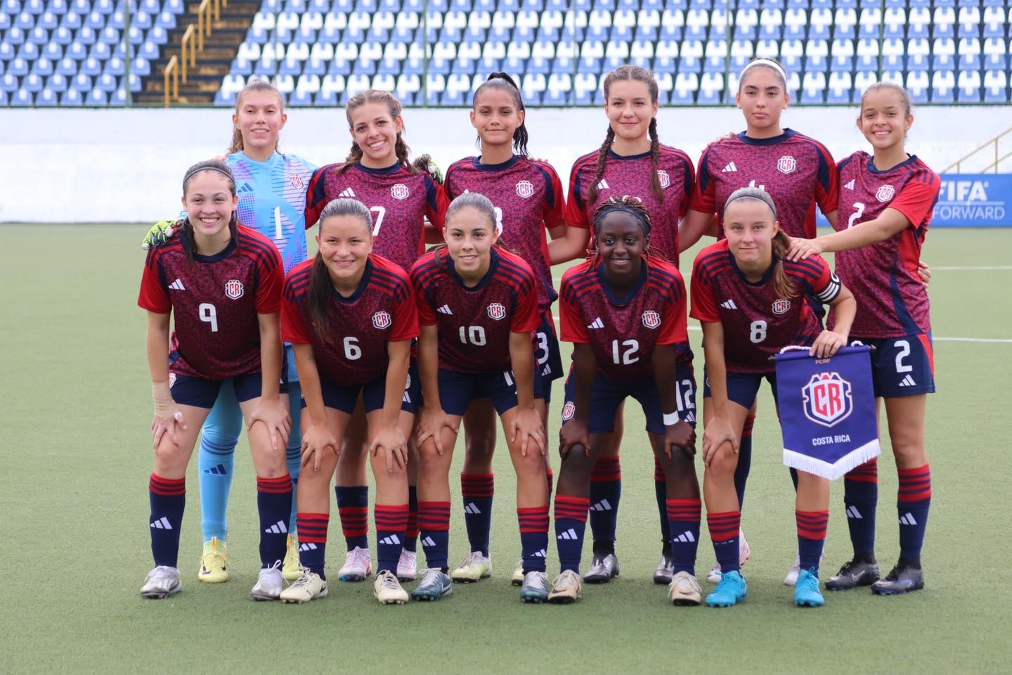 La Selección Sub-17 de Costa Rica se proclamó campeona del torneo de Uncaf. Prensa Fedefútbol.