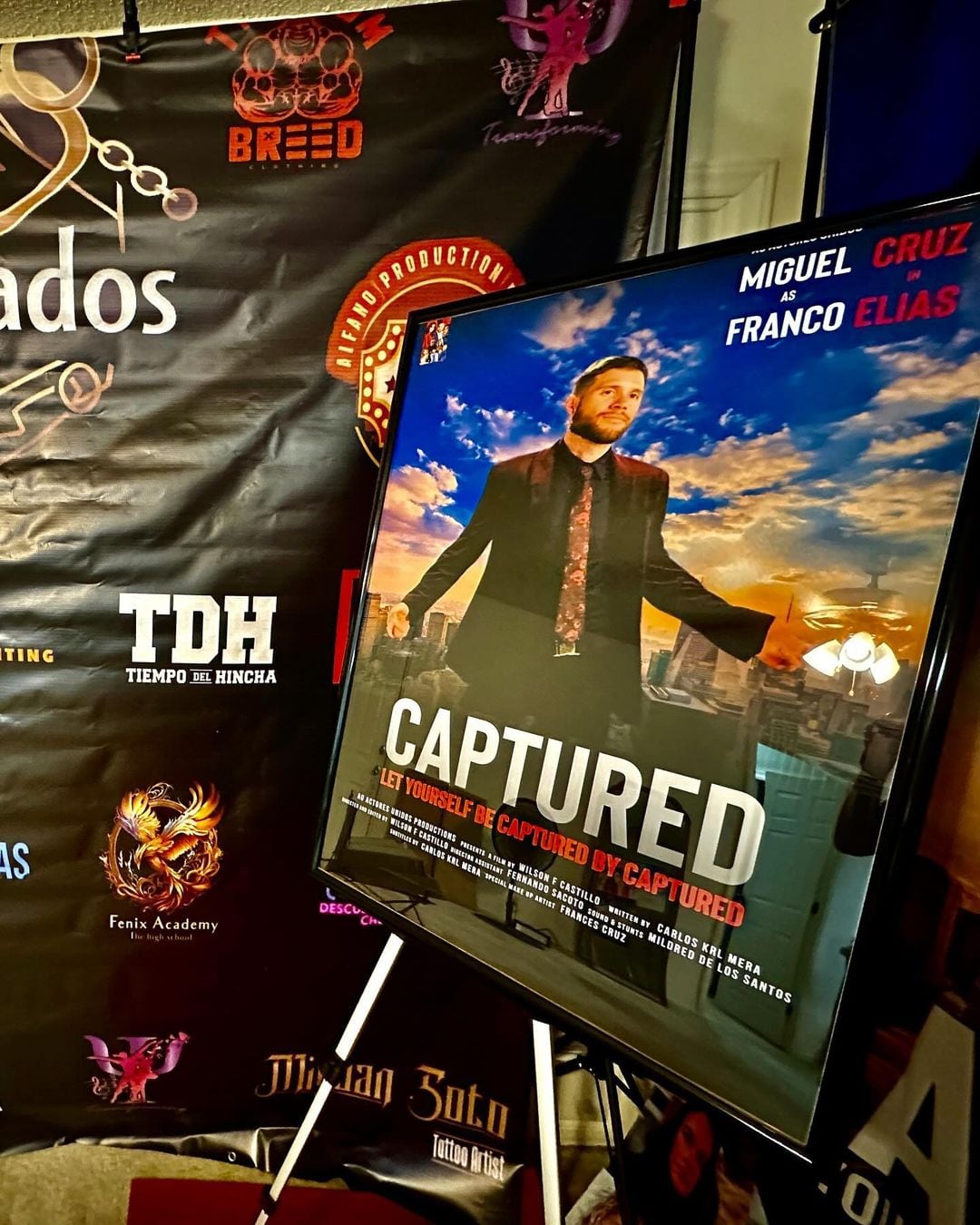 Miguel Cruz, actor tico en Estados Unidos, productor y actor de la película "Capturados".