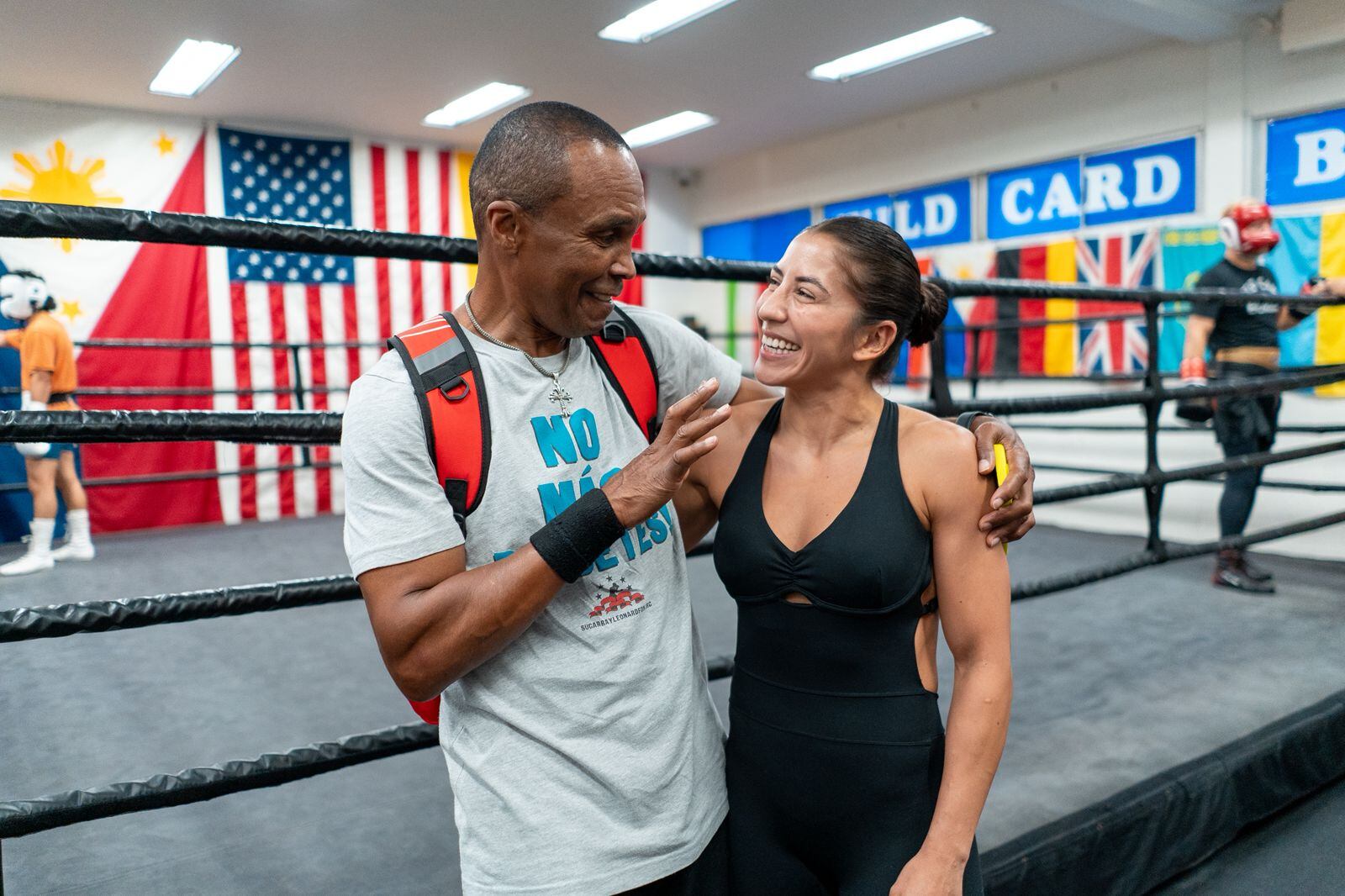 Yokasta Valle estuvo con Sugar Ray Leonard, considerado uno de los mejores boxeadores de todos los tiempos.