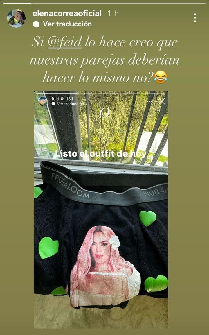 Elena Correa quiere que su esposo hago lo mismo que hace Feid por Karol G