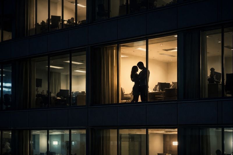 El video fue grabado desde el exterior del edificio municipal de Vitacura.