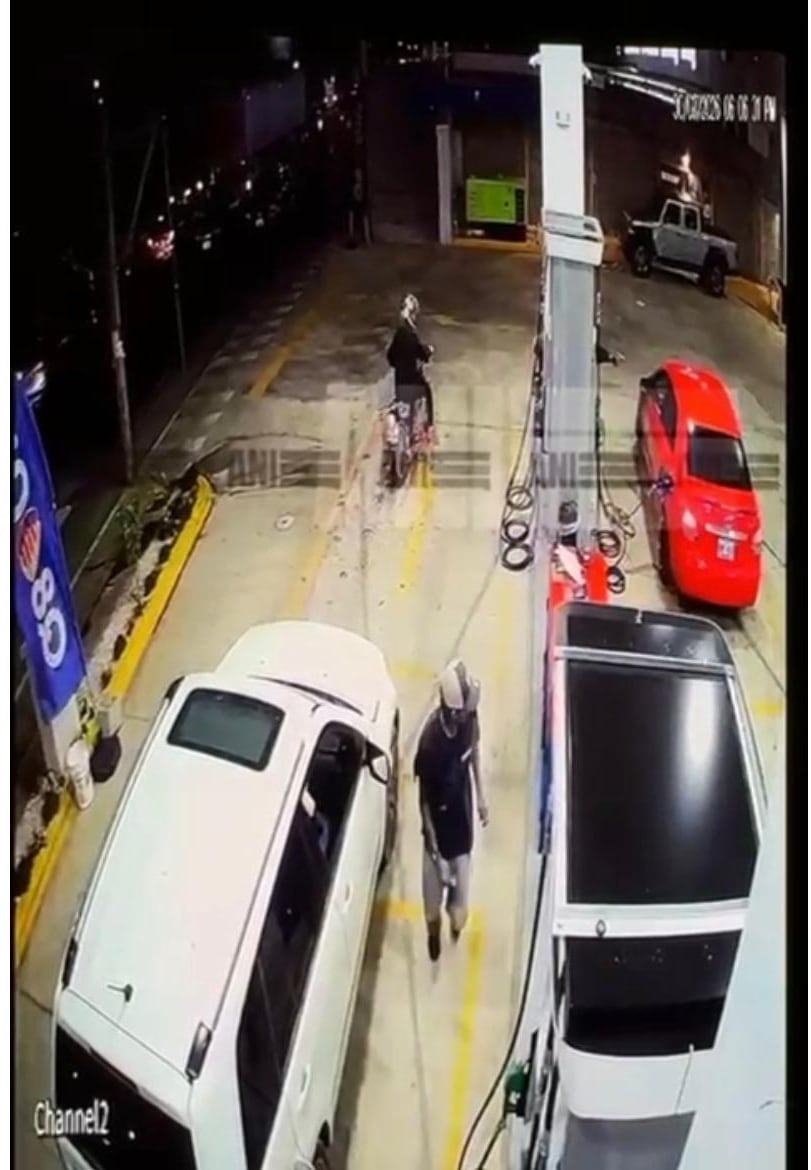 El crimen quedó grabado.