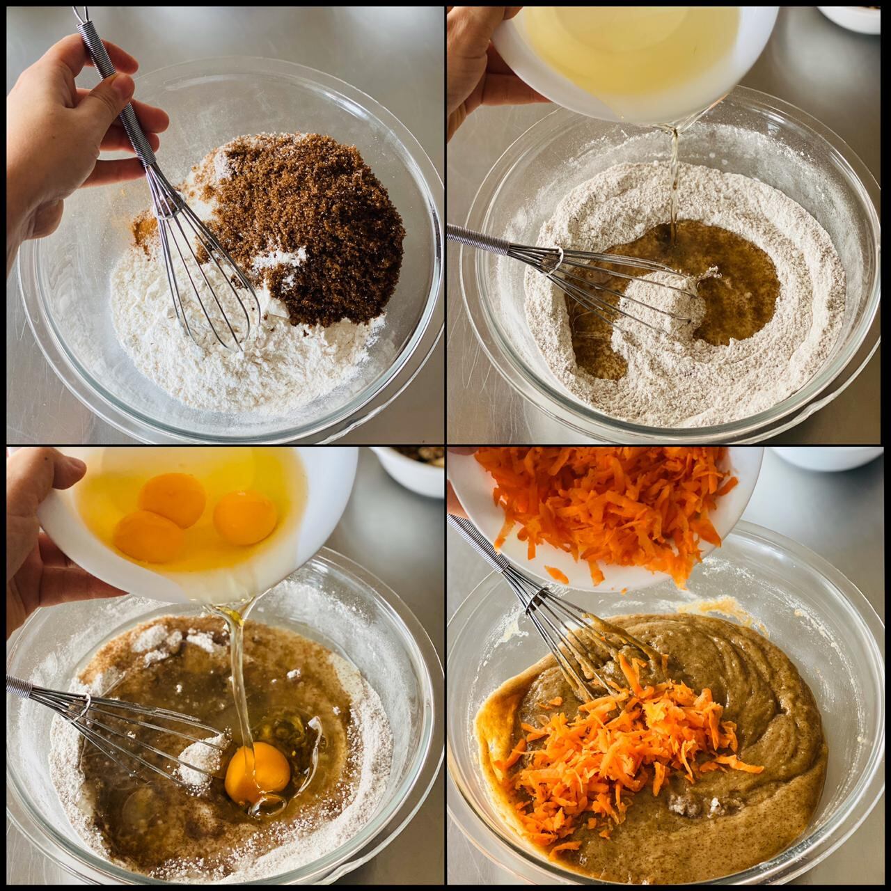 Receta para preparar queque de zanahoria. Cortesía chef Candy Zamora.