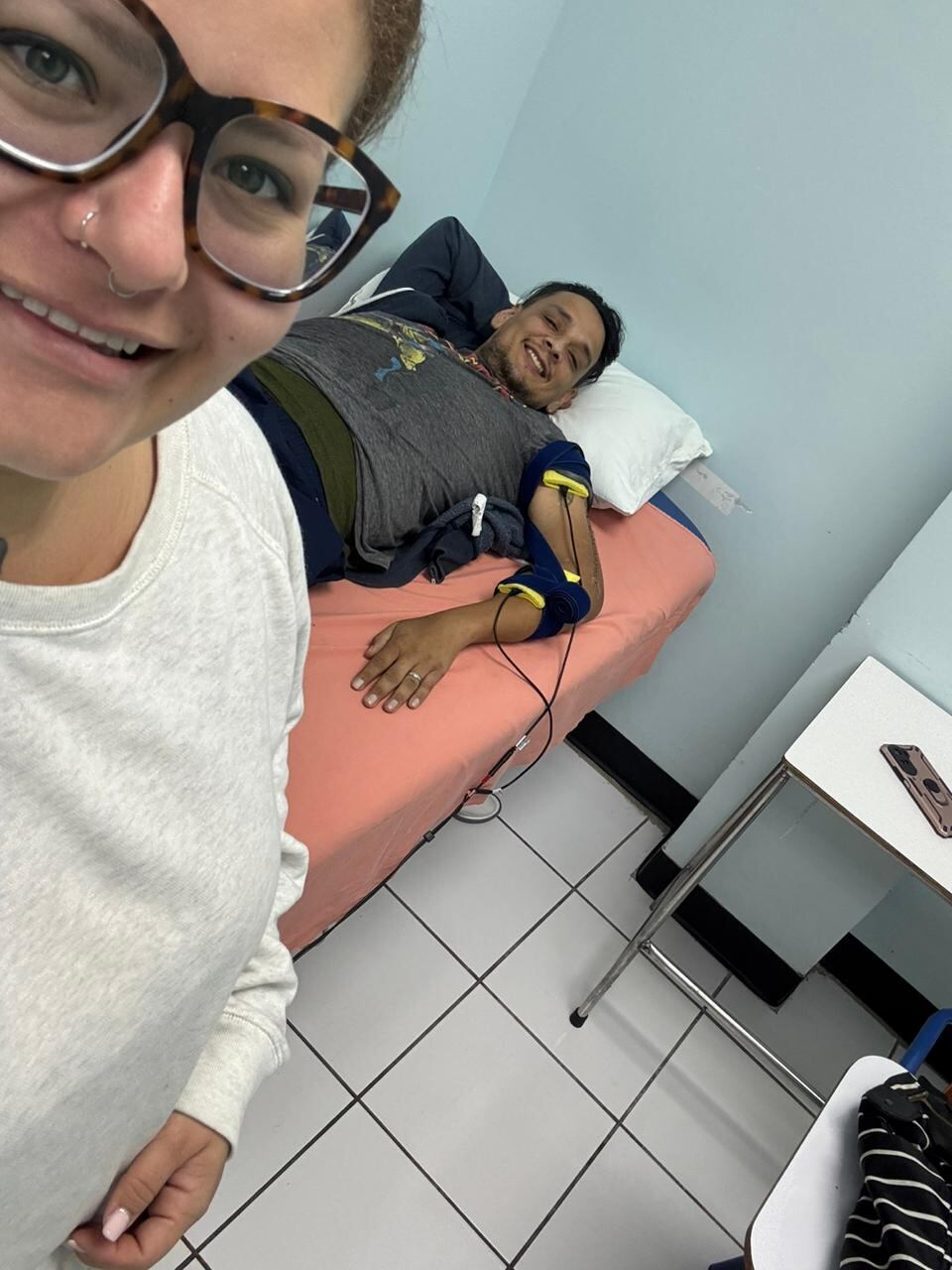 Luis Fonseca Vargas sobreviviente de grave accidente de tránsito en Grecia