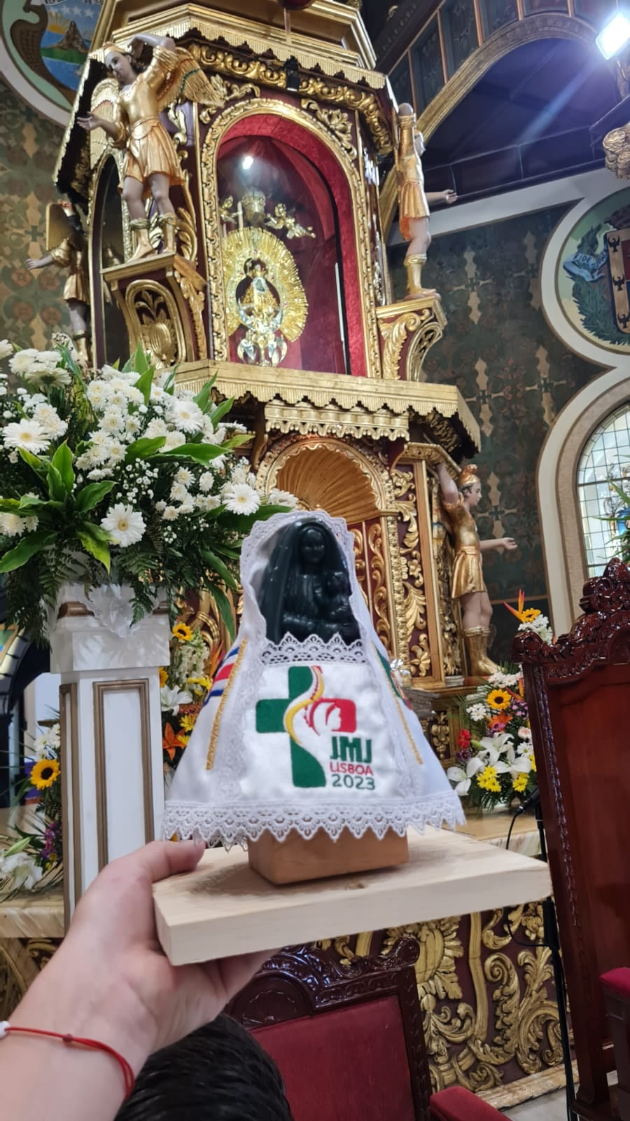 Una romería simbólica realizó un grupo de ticos que se encuentra en Portugal como parte de la delegación oficial costarricense presente en la Jornada Mundial de la Juventud 2023